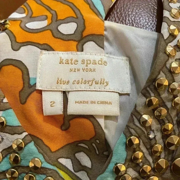 Kate Spade retro top Sz 2 - Picture 4 of 4